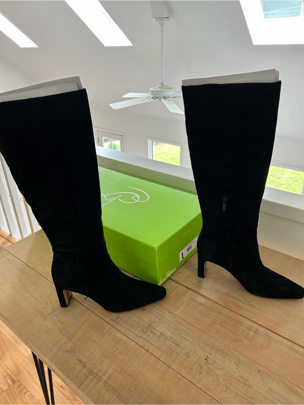 Sam Edelman Sylvia Knee High Boot — Black - Picture 3 of 8